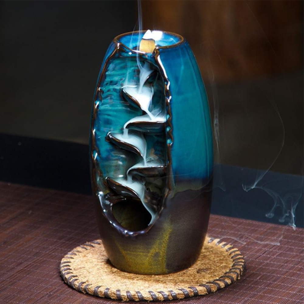 Aromatherapy Waterfall Incense Burner for Gift, Home and Office NWT